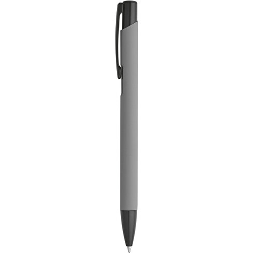 POPPINS. Kugelschreiber Aus Aluminium Und Gummi , grau, Aluminium, , Bild 1