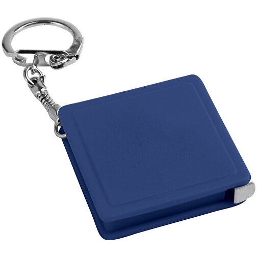 ASHLEY. Schlüsselanhänger Mit Massband , blau, Kunststoff, 9,00cm (Höhe), Bild 1