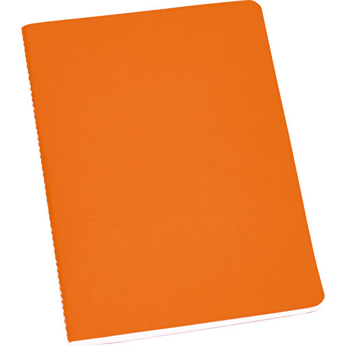 ECOWN. Notizbuch A5 Mit Linierten Blättern , orange, Karton, , Bild 1