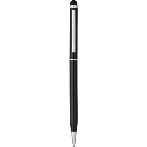 ZOE BK. Kugelschreiber Aus Aluminium Mit Touchpen-Spitze , schwarz, Aluminium, , Bild 1