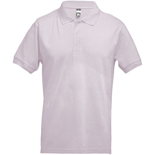 THC ADAM. Herren Poloshirt , pastellrosa, 100% Baumwolle, M, 69,50cm x 50,00cm (Länge x Breite), Bild 1