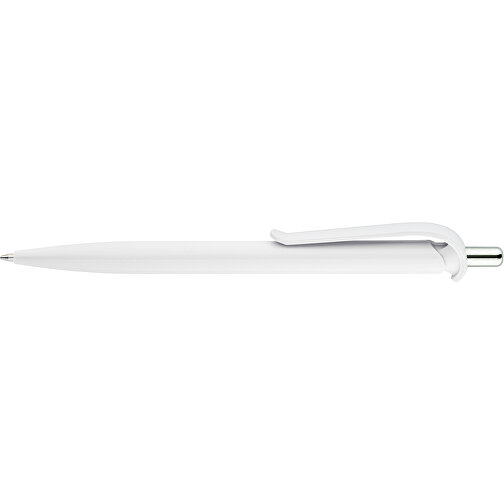 ANA. ABS-Kugelschreiber Mit Clip , weiß, ABS Kunststoff, , Bild 3