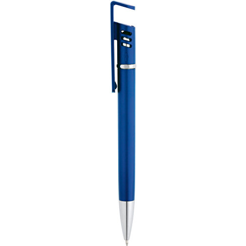 TECNA. Kugelschreiber Mit Metallischer Oberfläche , königsblau, Kunststoff, , Bild 1