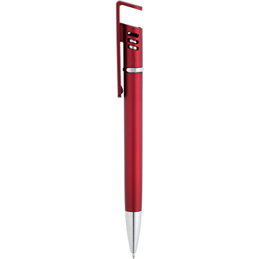 TECNA. Kugelschreiber Mit Metallischer Oberfläche , rot, Kunststoff, , Bild 1