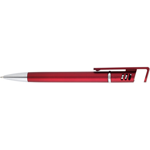TECNA. Kugelschreiber Mit Metallischer Oberfläche , rot, Kunststoff, , Bild 3