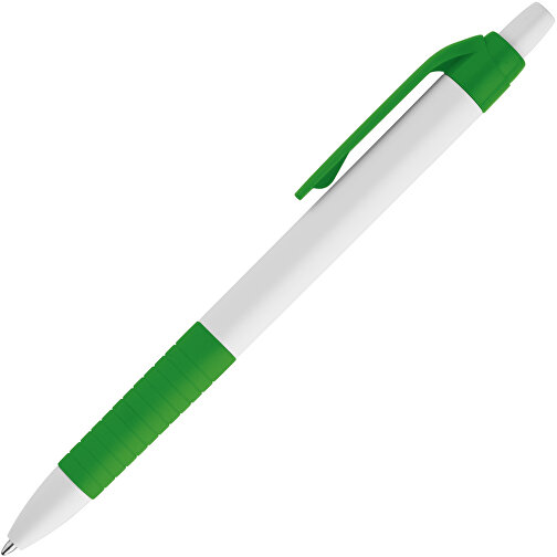 AERO. Kugelschreiber Mit Gummigriff , grün, Kunststoff, , Bild 2