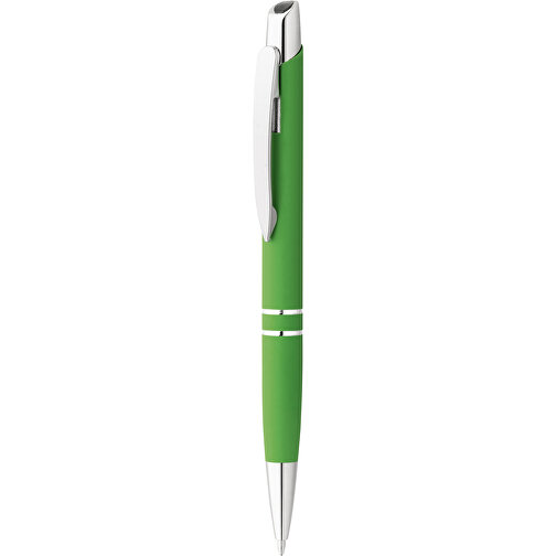 MARIETA SOFT. Aluminium-Kugelschreiber Mit Clip , hellgrün, Aluminium, , Bild 5