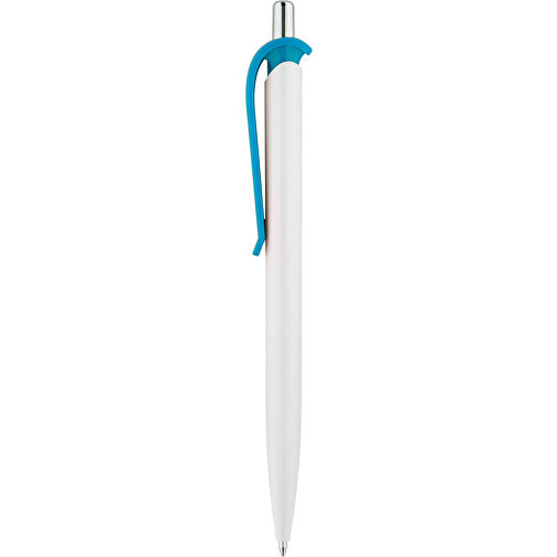 ANA. ABS-Kugelschreiber Mit Clip , hellblau, ABS Kunststoff, , Bild 1