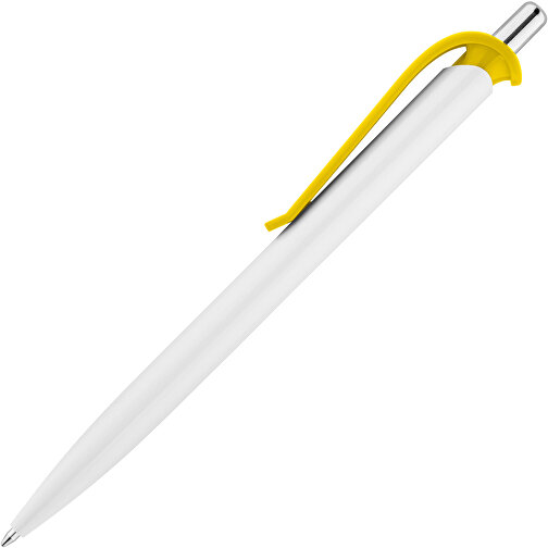 ANA. ABS-Kugelschreiber Mit Clip , gelb, ABS Kunststoff, , Bild 2