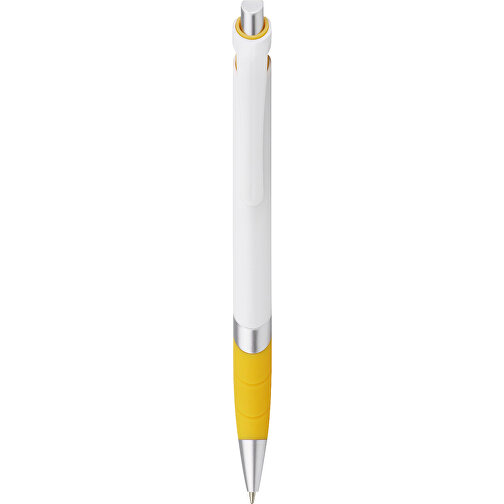 MOLLA. Kugelschreiber Mit Gummigriff , gelb, Kunststoff, , Bild 1