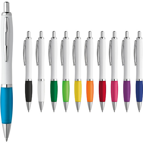 MOVE BK. Kugelschreiber Mit Clip Und Metall Applikationen , grün, Kunststoff, , Bild 4