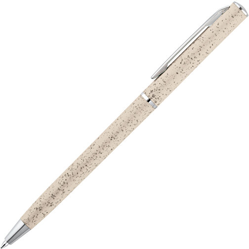 DEVIN. Kugelschreiber Mit Weizenstrohfaser Und ABS , naturhell, Paglia di grano. ABS. Metallo, , Bild 2