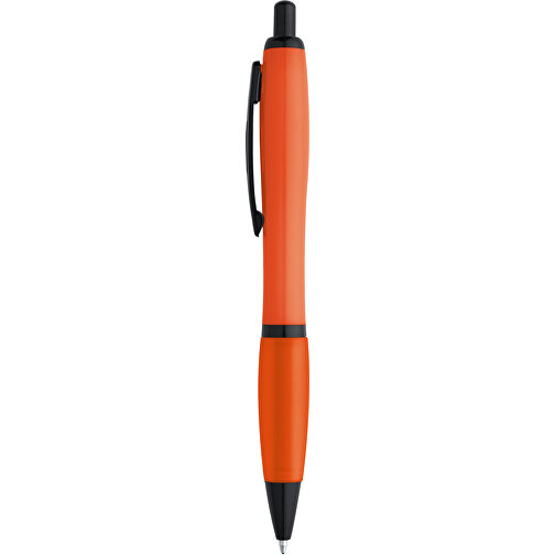 FUNK. Kugelschreiber Mit Clip Aus Metall , orange, Kunststoff, , Bild 1