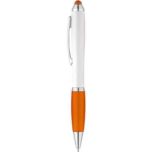 SANS BK. Kugelschreiber Mit Clip Aus Metall , orange, Kunststoff, 13,50cm (Länge), Bild 1