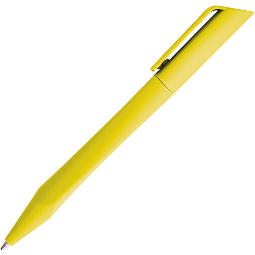 BOOP. Kugelschreiber Mit Clip Und Drehmechanik , gelb, Kunststoff, , Bild 2