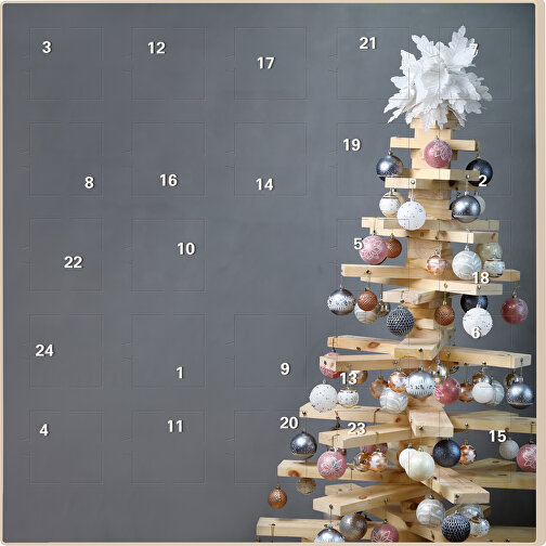 Calendario de Adviento cuadrado Cubos de chocolate Ritter SPORT, Imagen 1