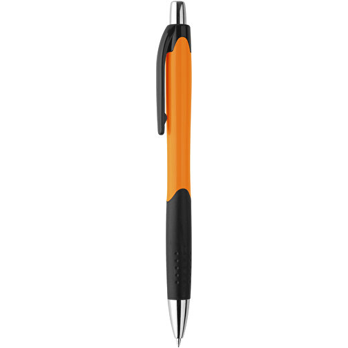 CARIBE. Kugelschreiber Aus ABS Mit Gummigriff , orange, ABS Kunststoff, , Bild 1
