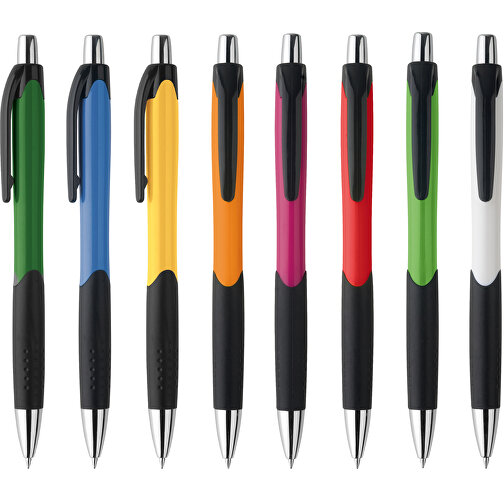 CARIBE. Kugelschreiber Aus ABS Mit Gummigriff , orange, ABS Kunststoff, , Bild 4