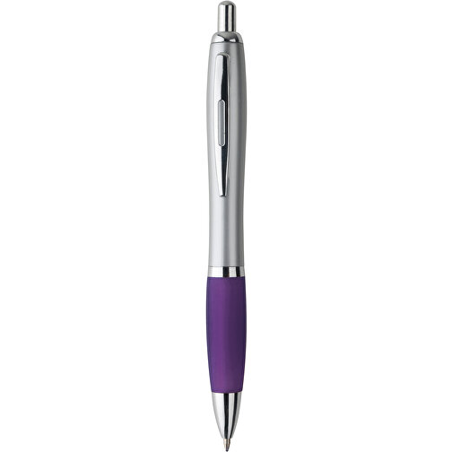 SWING. Kugelschreiber Mit Clip Aus Metall , lila, Kunststoff, , Bild 1