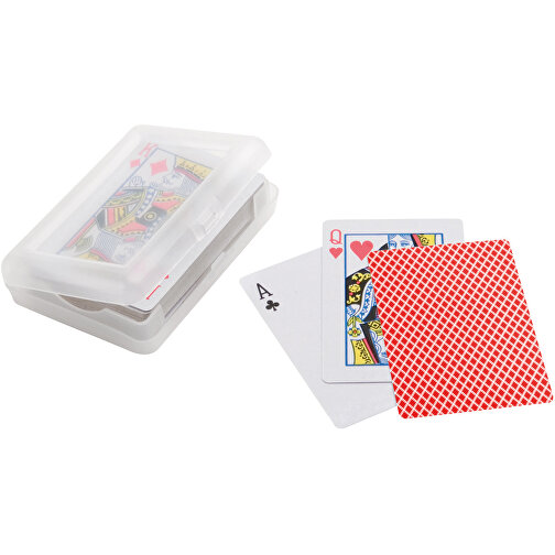 JOHAN. Kartenspiel , rot, Laminiertes Papier, , Bild 1