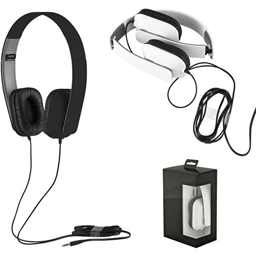 GOODALL. Faltbarer Und Verstellbarer Kopfhörer Aus ABS , weiß, ABS, , Bild 3