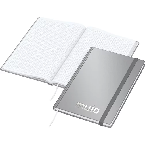 Notebook Easy-Book Comfort bestseller A5, srebrny z srebrnym tloczeniem, Obraz 1