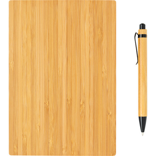 A5 bambus notatbok og penn sett, Bilde 3