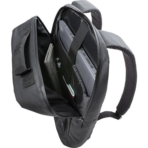 Moda czarny 15,6' plecak na laptopa PVC-free, Obraz 7