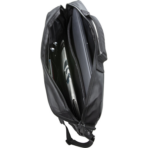 Fashion Schwarze 15,6' Laptoptasche, PVC-frei, Schwarz , schwarz, Polyester, 43,00cm x 29,00cm (Länge x Höhe), Bild 5