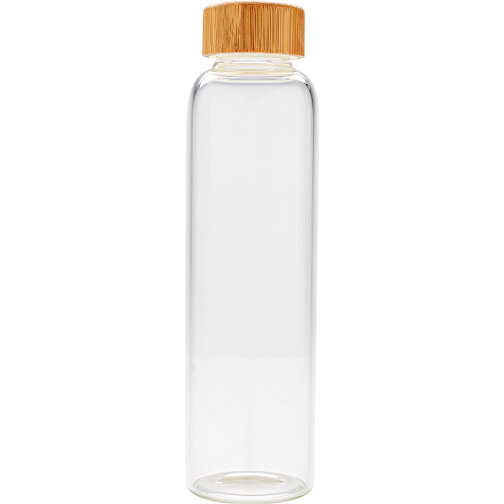 Borosilikat-Glasflasche Mit Struktriertem PU-Sleeve , weiß, Glas, PU, 23,90cm (Höhe), Bild 2