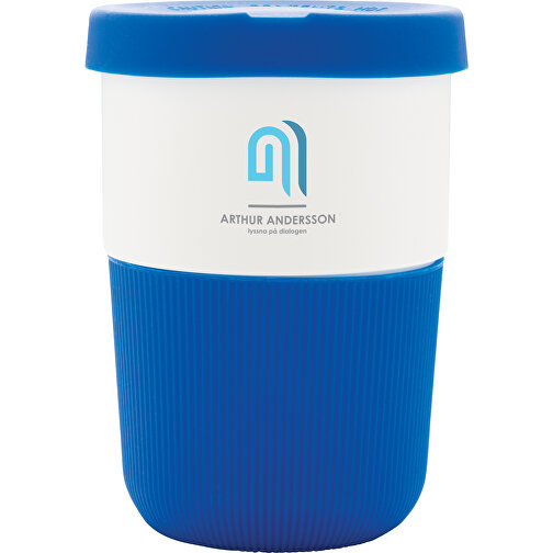 PLA Cup Coffee-To-Go 380ml, Blau , blau, PLA, 11,50cm (Höhe), Bild 4