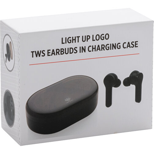 Lys logo TWS øretelefoner i oplade etui, Billede 13