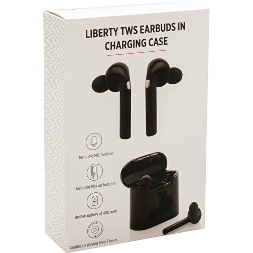 Liberty trådløs øretelefoner med oplade etui, Billede 9