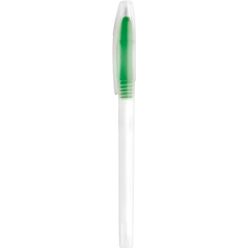 LUCY. PP-Kugelschreiber Mit Farbiger Spitze , grün, PP Kunststoff, , Bild 1