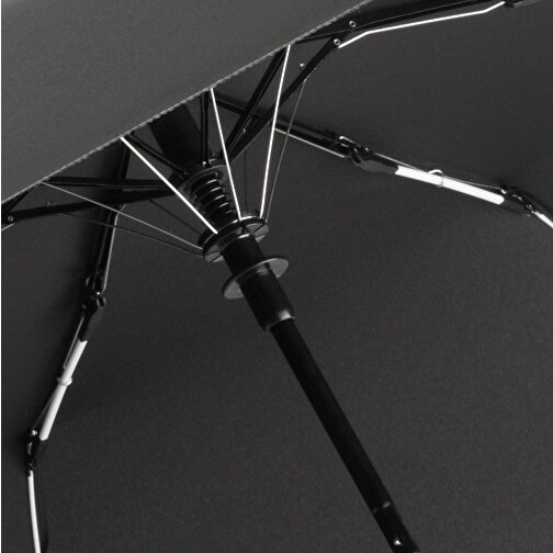 Taschenschirm FARE® AC Mini Style , Fare, schwarz-weiß, 100% Polyester-Pongee (recycelt & waterSAVE®), , Bild 2