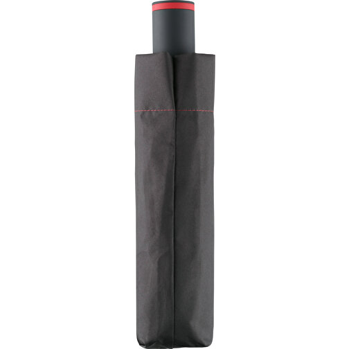 Taschenschirm FARE® Mini Style , Fare, schwarz-rot, 100% Polyester-Pongee (recycelt & waterSAVE®), , Bild 3
