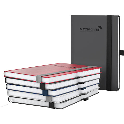 Notebook Vision-Book White A4 Bestseller, röd, silverprägling, Bild 2