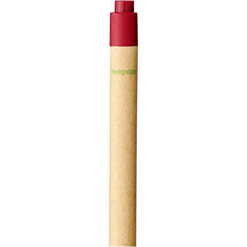 Berk Kugelschreiber Aus Recyceltem Karton Und Mais , Green Concept, rot, Recycelter Karton, Getreide Kunststoff, 14,00cm (Länge), Bild 5