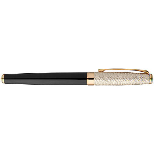 Doré Kugelschreiber , schwarz / gold, Metall, 14,00cm (Länge), Bild 9