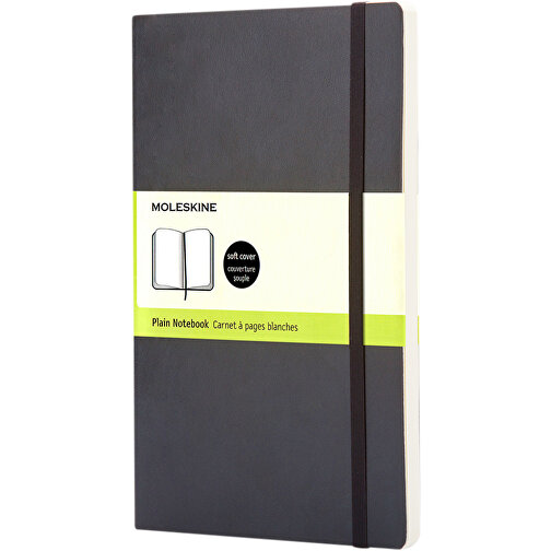 Moleskine Classic Softcover Notizbuch L – Blanko , Moleskine, schwarz, Lederimitat Papier, 21,00cm x 1,20cm x 13,00cm (Länge x Höhe x Breite), Bild 1