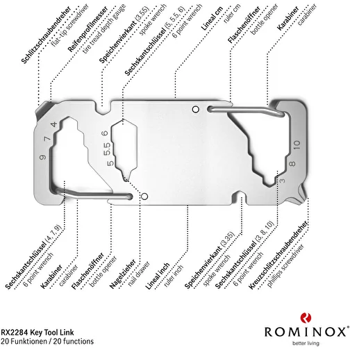 Set de cadeaux / articles cadeaux : ROMINOX® Key Tool Link (20 functions) emballage à motif Super , Image 9