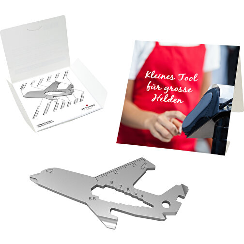 Set de cadeaux / articles cadeaux : ROMINOX® Key Tool Airplane (18 functions) emballage à motif Gr, Image 1