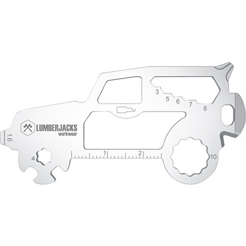 ROMINOX® Key Tool SUV / Auto (19 Funktionen) (Einzelhandel) , Edelstahl, 7,00cm x 0,23cm x 3,20cm (Länge x Höhe x Breite), Bild 11
