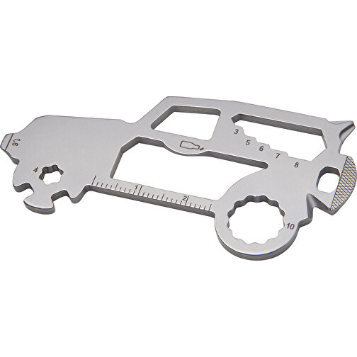ROMINOX® Key Tool SUV / Auto (19 Funktionen) (Einzelhandel) , Edelstahl, 7,00cm x 0,23cm x 3,20cm (Länge x Höhe x Breite), Bild 6