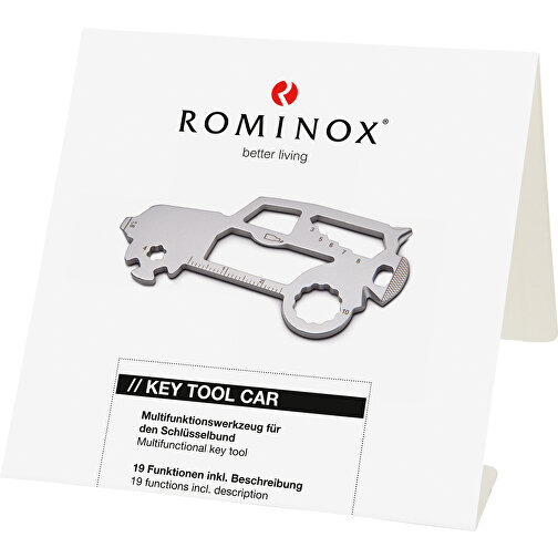ROMINOX® Key Tool SUV / Auto (19 Funktionen) , Edelstahl, 7,00cm x 0,23cm x 3,20cm (Länge x Höhe x Breite), Bild 5