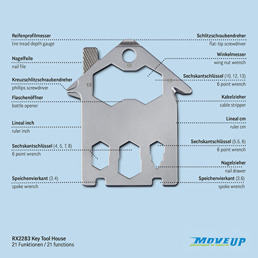 Set de cadeaux / articles cadeaux : ROMINOX® Key Tool House (21 functions) emballage à motif Outil, Image 10