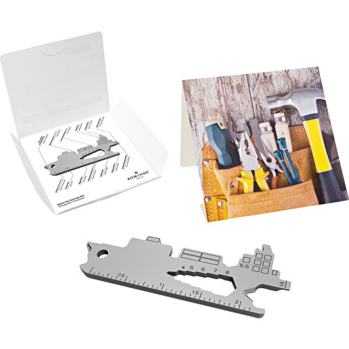 Set de cadeaux / articles cadeaux : ROMINOX® Key Tool Cargo Ship (19 functions) emballage à motif , Image 1