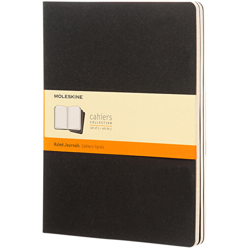 Moleskine Cahier Journal XL – Liniert , Moleskine, schwarz, Karton, 25,00cm x 0,67cm x 19,00cm (Länge x Höhe x Breite), Bild 1