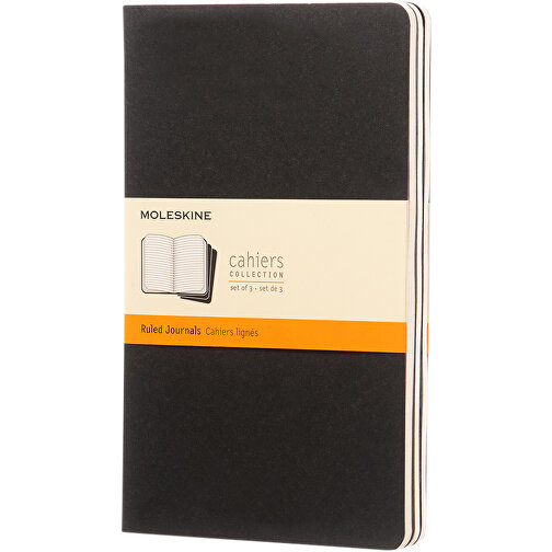 Moleskine Cahier Journal L – Liniert , Moleskine, schwarz, Karton, 21,00cm x 0,67cm x 13,00cm (Länge x Höhe x Breite), Bild 1