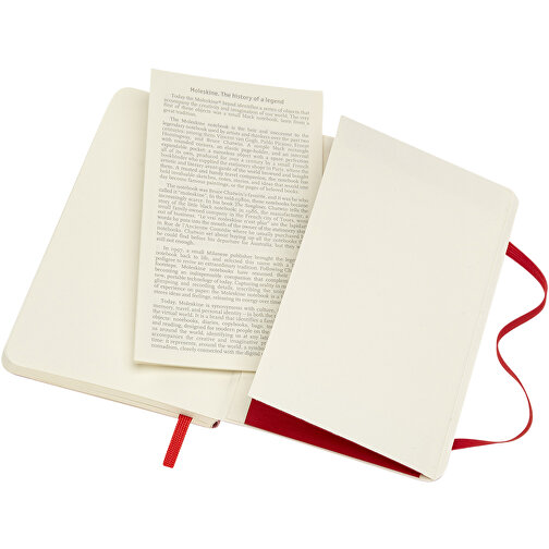 Moleskine Classic Softcover Notizbuch Taschenformat – Liniert , Moleskine, scharlachrot, Lederimitat Papier, 14,00cm x 1,20cm x 9,00cm (Länge x Höhe x Breite), Bild 5